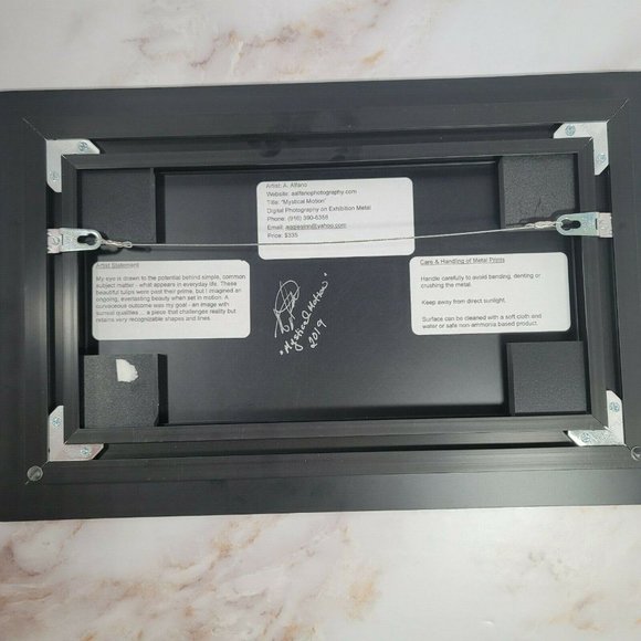 Agnes Alfano "Mystical Motion" Digital Photography on Metal Plate Signed - Picture 8 of 10